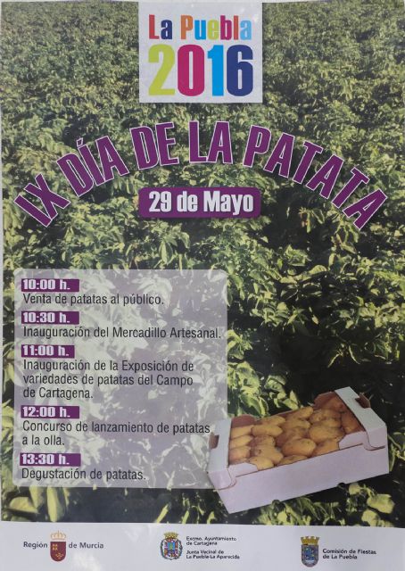 El IX Día de la Patata de La Puebla mostrará la calidad de la patata nueva del Campo de Cartagena - 1, Foto 1