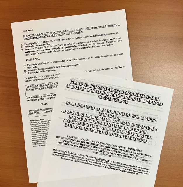 El 1 de junio se abre el plazo para solicitar las ayudas de libros o material escolar para niños y niñas de 3 a 5 años - 1, Foto 1