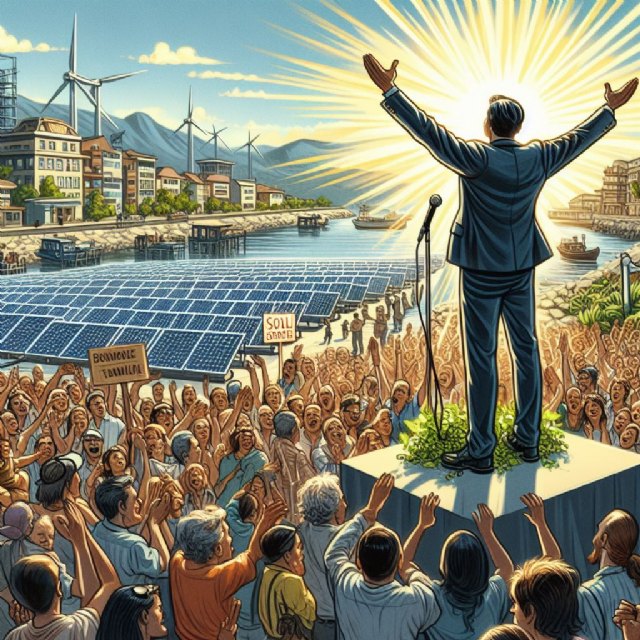 Gran acogida social al proyecto fotovoltaico en Puerto Lumbreras que resuelve las dudas vecinales en su presentación - 1, Foto 1