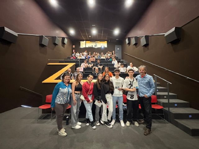 Alumnos del IES Valle del Segura presentan en la Filmoteca Regional sus cortos medioambientales - 1, Foto 1