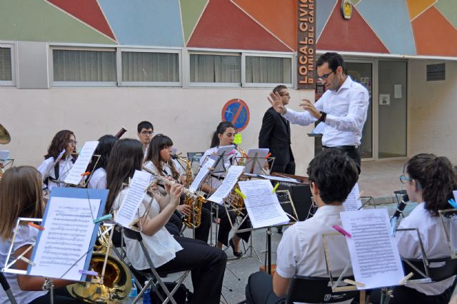 La banda de música hace parada en el barrio del Carmen para celebrar el 700° aniversario como mayorazgo del municipio - 4, Foto 4