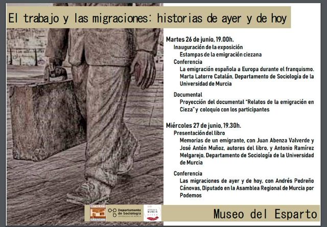 Jornadas el trabajo y las migraciones: historias  de ayer y de hoy en el museo del esparto - 1, Foto 1