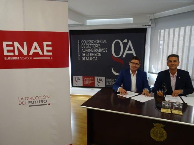 ENAE Business School y El Colegio de Gestores Administrativos de la Región de Murcia firman un convenio de colaboración - 1, Foto 1