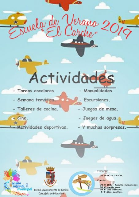 La Escuela Infantil El Carche ofrece actividades de verano durante el mes de julio - 1, Foto 1