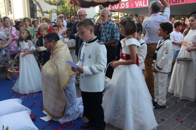 Decenas de niños de comunión procesionan en San Pedro y Lo Pagán con motivo del Corpus Christi 2019 - 3, Foto 3