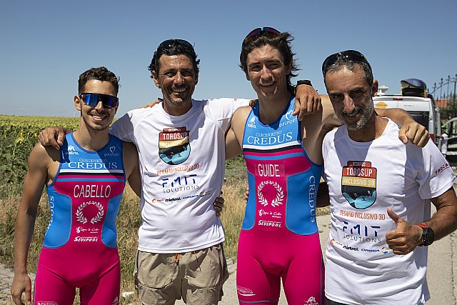 Javier Mérida, Eduardo Oliva, Rafael Cabello, Cristina Palomo, Blas Jiménez y Apadis Bahía de Algeciras, en el Desafío Inclusivo 3D - 1, Foto 1