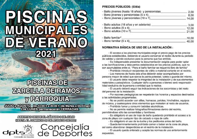 La Concejalía de Deportes pone en marcha 'En Bus a Puntas de Calnegre' y un programa de actividades acuáticas en la piscina municipal de Zarcilla de Ramos - 4, Foto 4