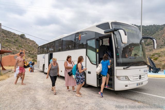 Comienza el horario de verano en los autobuses urbanos para ir a las playas de Cartagena - 1, Foto 1