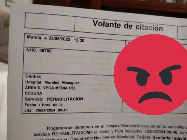 Anticapitalistas Región de Murcia denuncia listas de espera de casi dos años para rehabilitación en el Servicio Murciano de Salud - 1, Foto 1