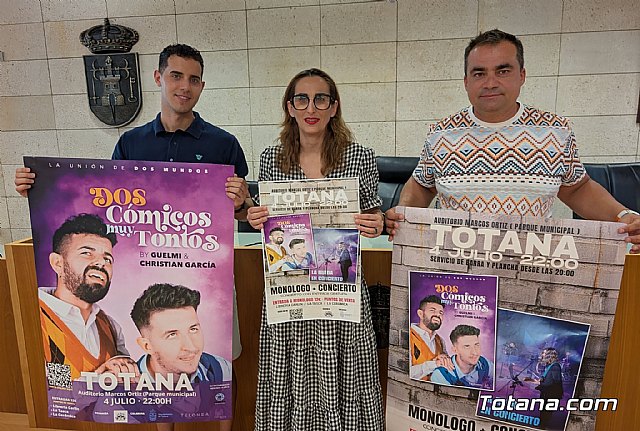 Totana se prepara para una noche de humor y música con Dos cómicos muy tontos y La Rueda, Foto 1