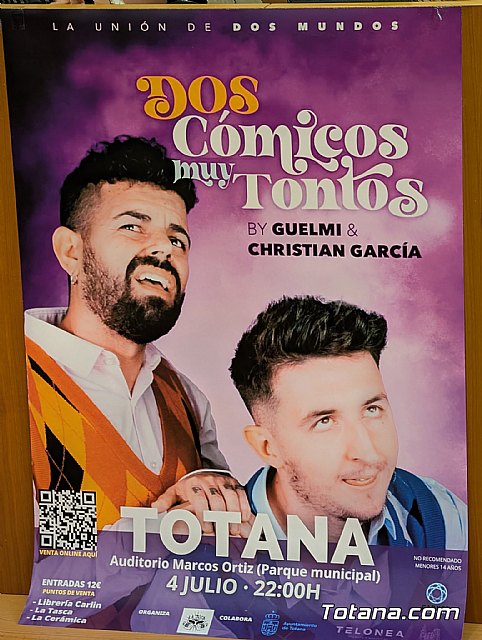 Totana se prepara para una noche de humor y música con Dos cómicos muy tontos y La Rueda, Foto 6