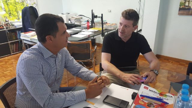 El edil de Mercados se reúne con MercaMurcia para estrechar la colaboración e impulsar medidas que fomenten la alimentación saludable - 1, Foto 1