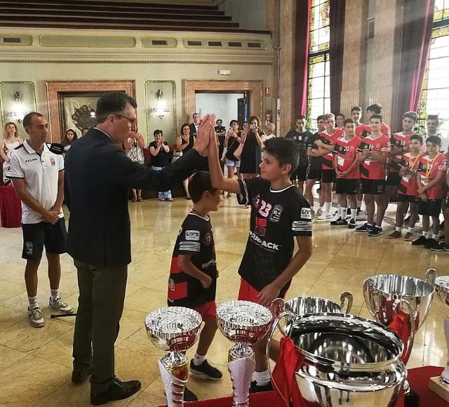 El Club Deportivo Murcia Fútbol Sala celebra sus siete copas en La Glorieta - 1, Foto 1