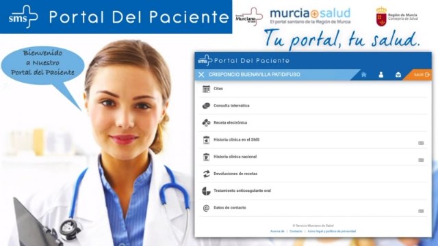 Procedimiento para realizar gestiones con el centro de salud a travs de la aplicacin El Portal del Paciente, Foto 1