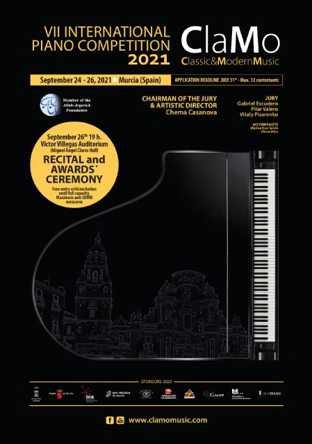 Murcia acogerá en septiembre una nueva edición del Concurso Internacional de Piano ´Clamo Music´ - 1, Foto 1