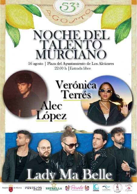 La ´Noche del Talento Murciano´ de Los Alcázares reúne a Verónica Terrés, Alec López y Lady Ma Belle en un concierto gratuito - 2, Foto 2