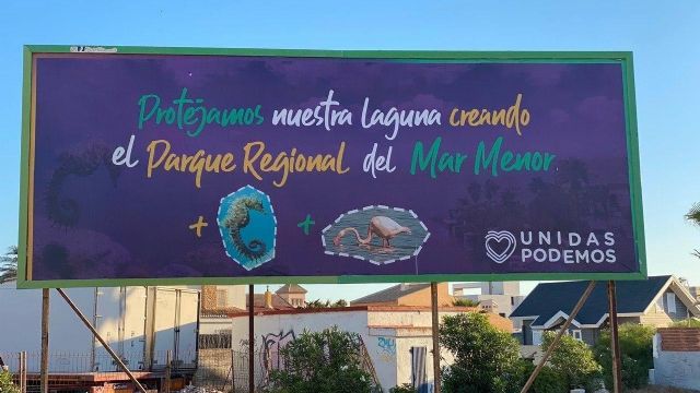Unidas Podemos lanza una campaña para concienciar sobre la necesidad de que el Mar Menor sea declarado Parque Regional - 1, Foto 1