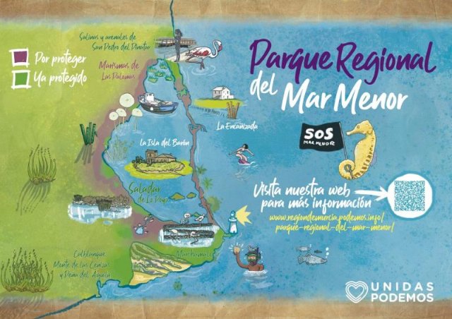 Podemos Cieza apremia al Presidente de la Comunidad, López Miras, para la urgente creación del Parque Regional del Mar Menor - 1, Foto 1