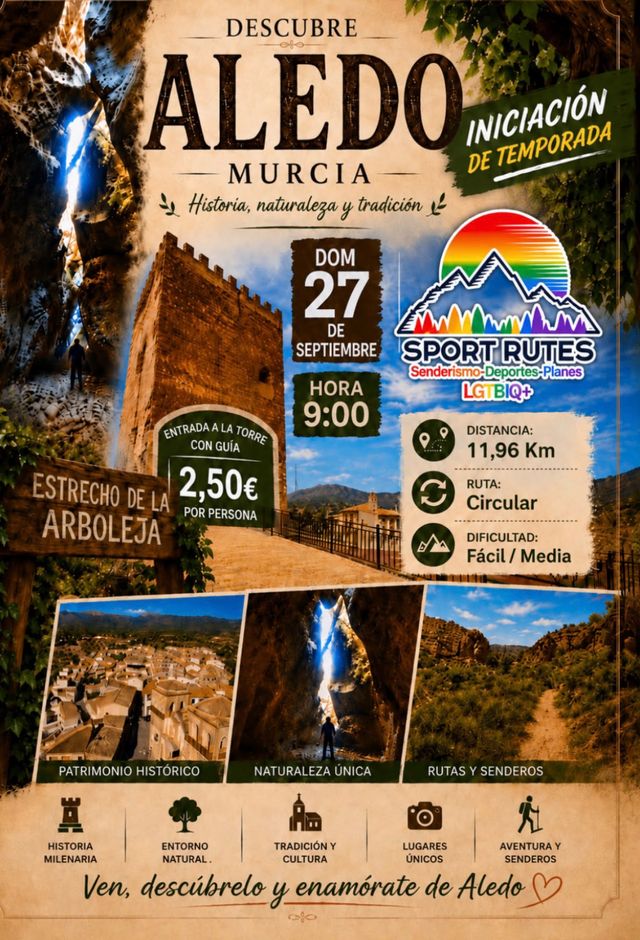 Sport Rutes inicia temporada el 27 de septiembre en Aledo con senderismo, historia y tradición - 2, Foto 2