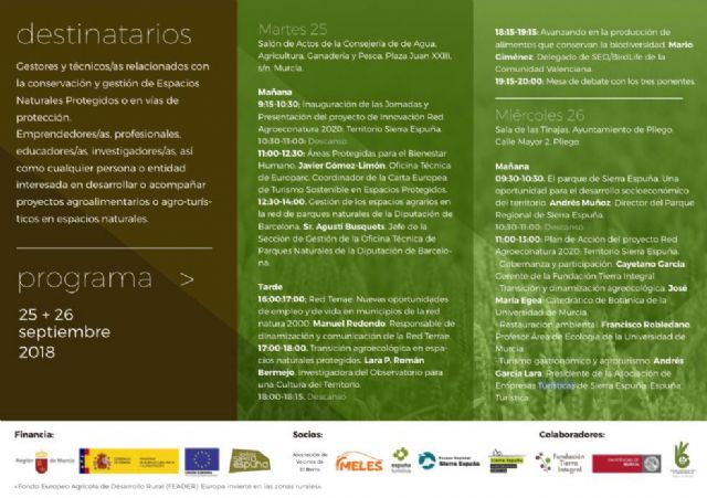Este miércoles en Pliego se desarrollarán las Jornadas Técnicas del Proyeco Agroeconatura 2020 - 1, Foto 1