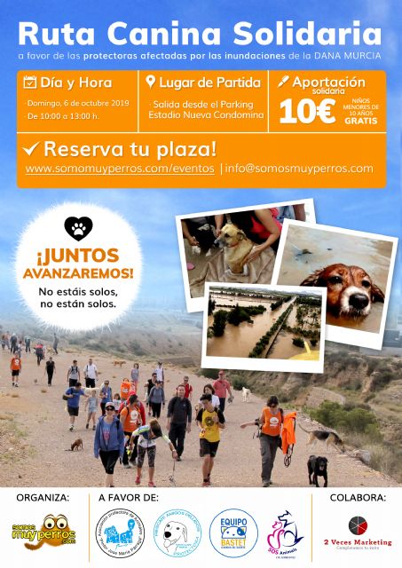 Somos Muy Perros organiza una ruta canina solidaria a favor de protectoras afectadas por la DANA - 1, Foto 1