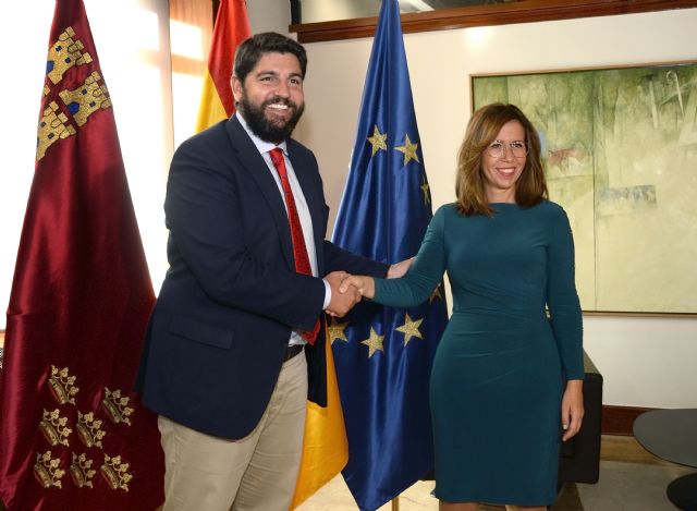 López Miras se reúne con la alcaldesa de  Cartagena - 1, Foto 1