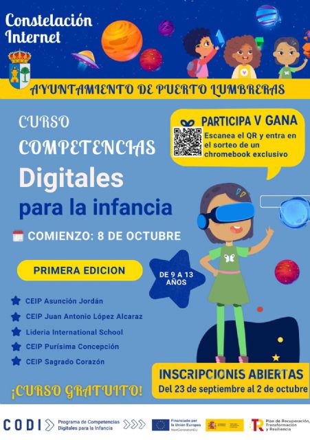 El Ayuntamiento de Puerto Lumbreras pone en marcha el Curso de Competencias Digitales para la Infancia - 1, Foto 1