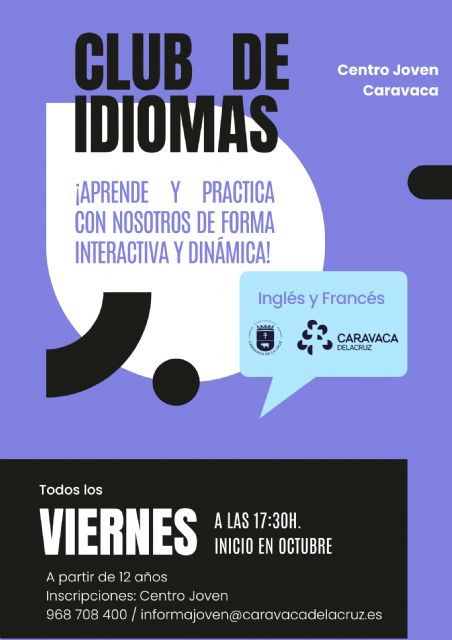 Caravaca Joven incorpora un nuevo Club de Idiomas y mantiene su apuesta por la formación, el ocio y el bienestar emocional - 3, Foto 3