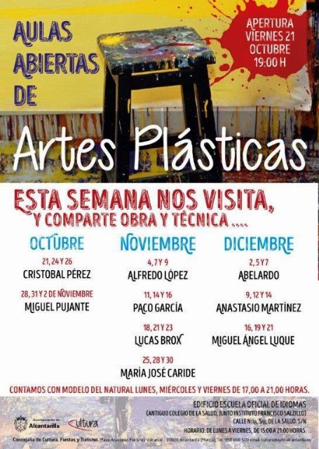 Comenzaron las Aulas Abiertas de Artes Plásticas en Alcantarilla - 5, Foto 5