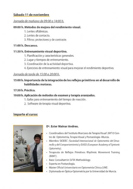 Curso Mejora del rendimiento deportivo mediante entrenamiento visual - 3, Foto 3