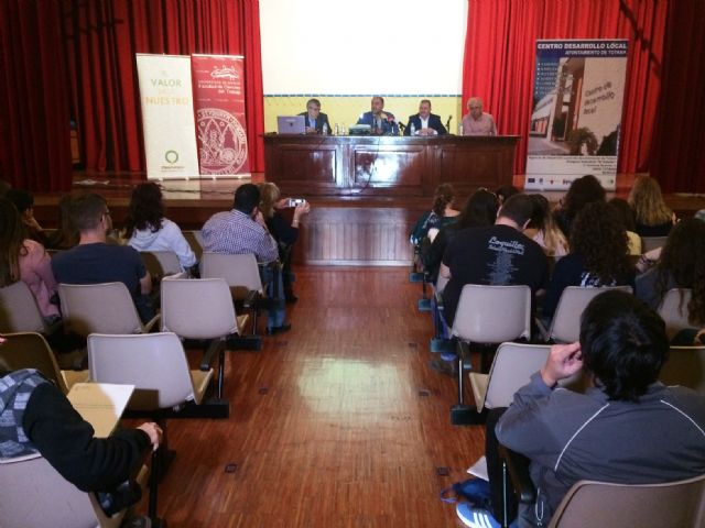 Cerca de 200 estudiantes de la Universidad de Murcia participan en las 10ª Jornadas sobre Economías Locales de la Región de Murcia que se celebran en Totana sobre Desarrollo Local y Patrimonio