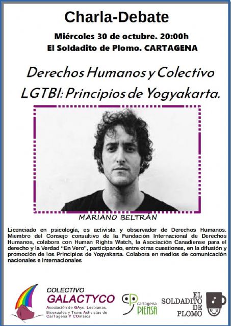 El activista y  observador de Derechos Humanos, Mariano Beltrán, impartirá una charla en Cartagena - 1, Foto 1
