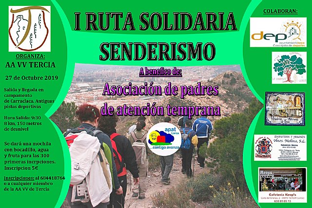 ‘I Ruta Solidaria de Senderismo’ a beneficio de Apat Lorca - 1, Foto 1