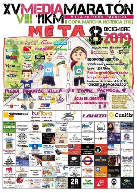 El 8 de diciembre, Torre Pacheco celebra 15 años de media maratón - 1, Foto 1