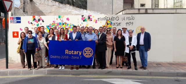 Murcia estrena un mural para dar visibilidad a la lucha contra la polio - 1, Foto 1