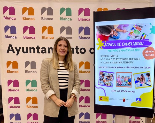 El Ayuntamiento de Blanca pone en marcha un espacio de conciliación en CEIP Antonio Molina - 1, Foto 1