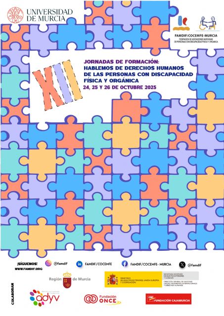 FAMDIF celebra el 24, 25 y 26 de octubre las XII Jornadas de Formación sobre Discapacidad Física y Orgánica - 1, Foto 1