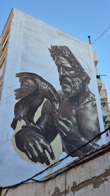 Cinco artistas urbanos pintan sus murales en las calles de Alcantarilla durante el festival de arte urbano Octubre Joven - 1, Foto 1
