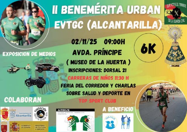 Carrera benéfica: 'II Benemérita Urban Guardia Civil Murcia', el día 2 de noviembre en Alcantarilla - 1, Foto 1