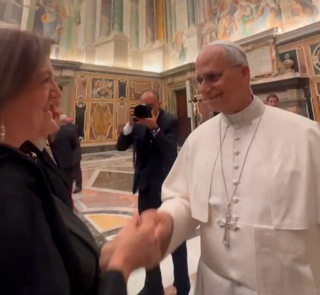 La presidenta de la UCAM mantiene su primer encuentro con el Papa León XIV - 1, Foto 1