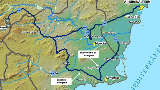 La MCT comunica a los ayuntamientos de Cartagena, Torre Pacheco y La Unión la necesidad de moderar sus consumos de agua - 2, Foto 2