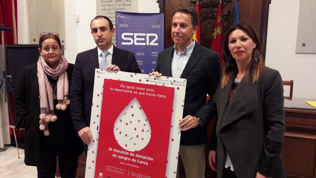 Fulgencio Gil anima a todos los lorquinos a participar en el Maratón de Donación de Sangre Ser Solidarios que se celebrará el 4 de diciembre en el Aula Cultural de Cajamurcia - 1, Foto 1