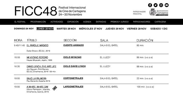 La segunda jornada del FICC48 inaugura cuatro secciones paralelas - 1, Foto 1
