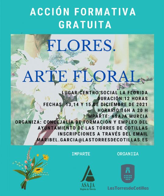 Últimas plazas para el curso gratuito sobre arte floral - 1, Foto 1