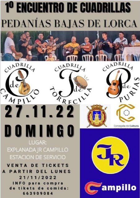 Nace el I Encuentro de Cuadrillas 'Pedanías Bajas de Lorca' que tendrá lugar el domingo, 27 de noviembre, en Campillo - 1, Foto 1