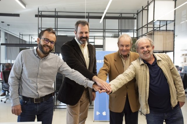Javier López, CEO de Meteored, junto a Jose Miguel Vinas, José Antonio Maldonado y Francisco Martín, expertos meteorólogos de Meteored., Foto 1