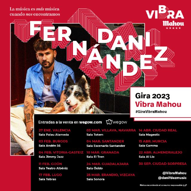 Dani Fernández llega a Murcia en la Gira Vibra Mahou 2023 - 1, Foto 1