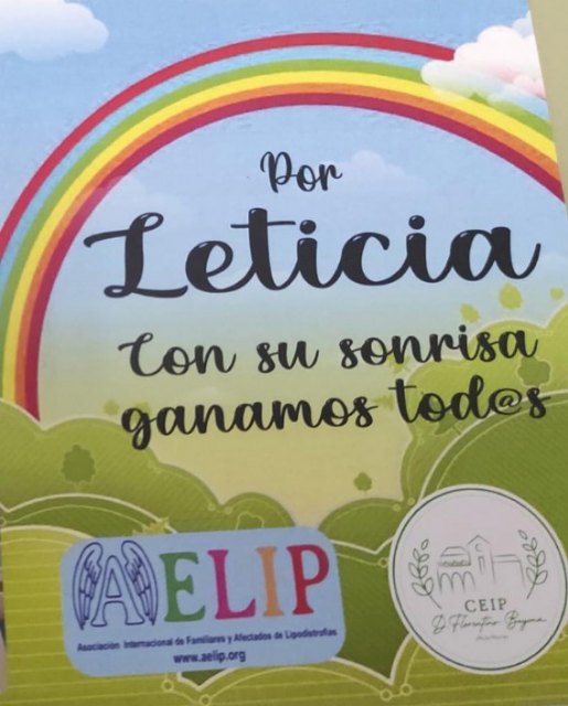 El CEIP FLORENTINO BAYONA de Mula dedica una jornada a Leticia Díaz Romero y organiza una carrera solidaria por las Lipodistrofias - 4, Foto 4
