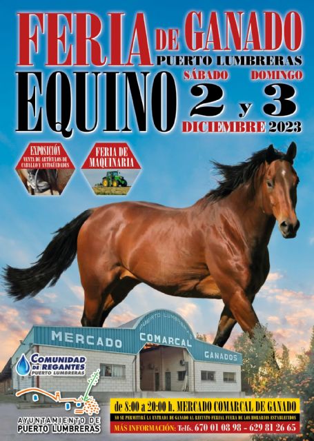 Puerto Lumbreras celebrará una nueva edición de la tradicional Feria de Ganado Equino - 2023 - 1, Foto 1