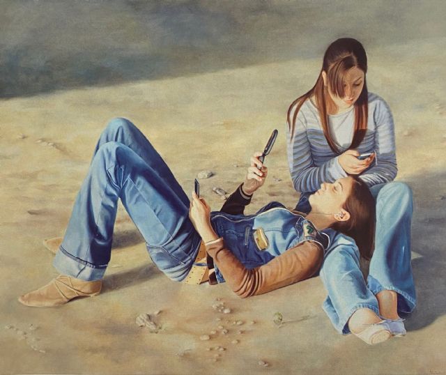 Perla Fuertes expone una muestra retrospectiva en la sala de exposiciones de la Universidad Popular de Mazarrn, Foto 2